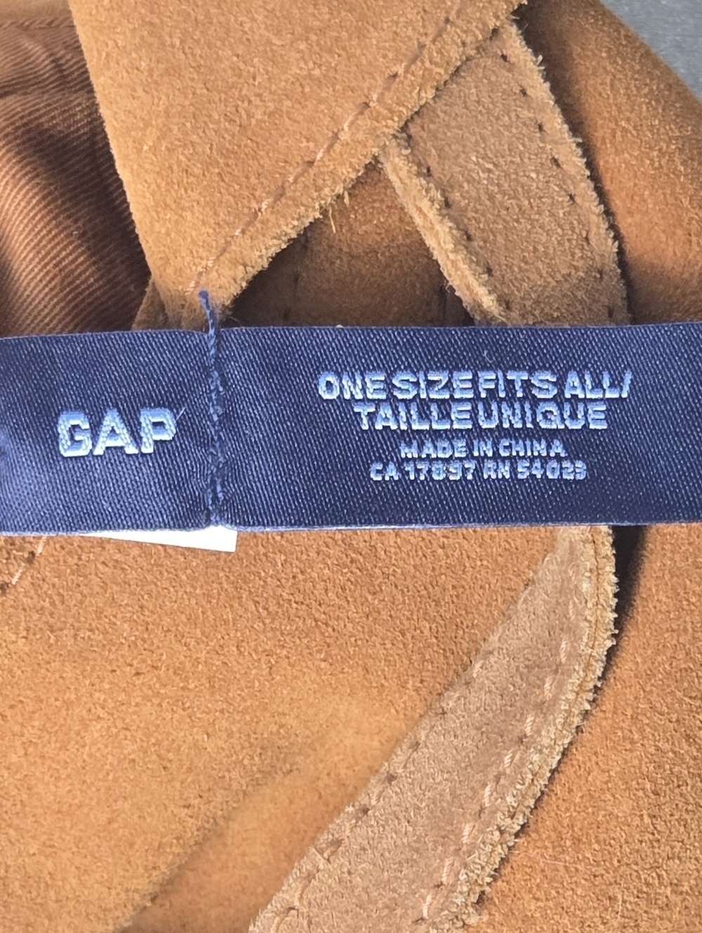 Vintage 2002 GAP Brown Suede Hobo Bag Y2K Minimalist Shoulder Bag - Picture 15 of 15